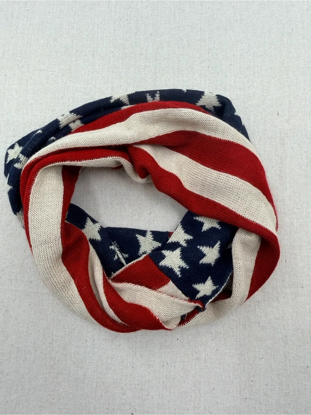 American Flag Infinity Scarf - Red, White & Blue